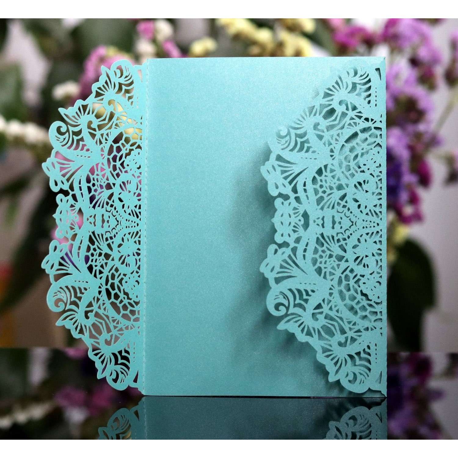 Purple Laser Holder Wholesale Invitation Card Celebration Card